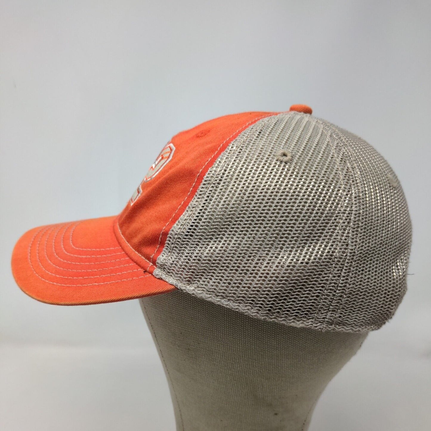 Ahead Men's Snapback Mesh Back Orange Tan Adjustable 1642 Embroidered Logo