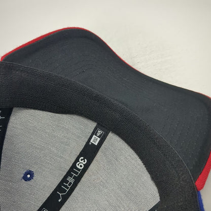 Philadelphia Phillies MLB New Era Baseball Cap Blue Red L 39THIRTY Stretch Hat
