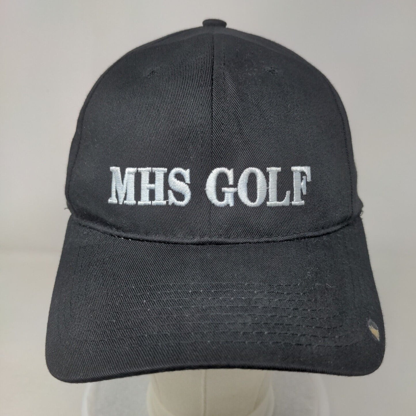 MHS Golf Strapback Hat Black Small Adjustable Embroidered Pro 214 Richardson