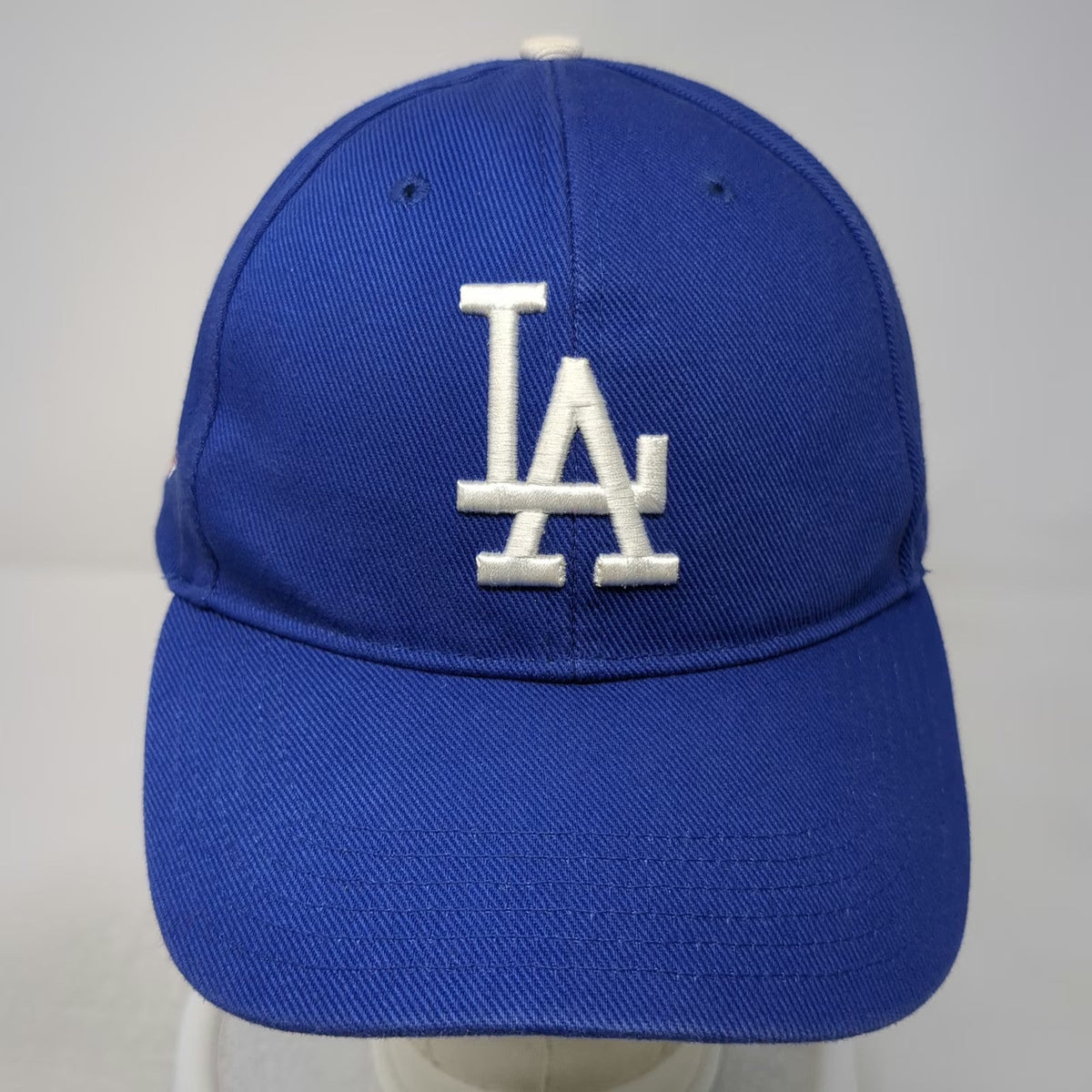 MLB Los Angeles Dodgers T.E.I. Baseball Cap Blue OSFM Strapback Gray Brim Hat