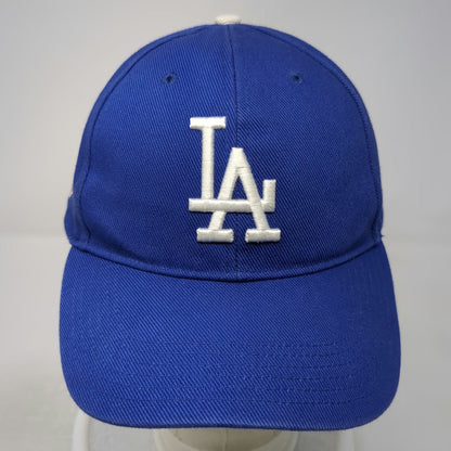 MLB Los Angeles Dodgers T.E.I. Baseball Cap Blue OSFM Strapback Gray Brim Hat