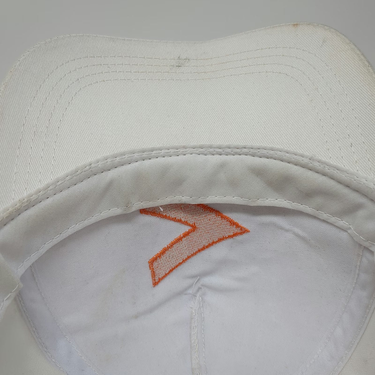 Outdoor Cap 5 Panel White One Size Snapback Hat Orange Logo Point32Health Corp