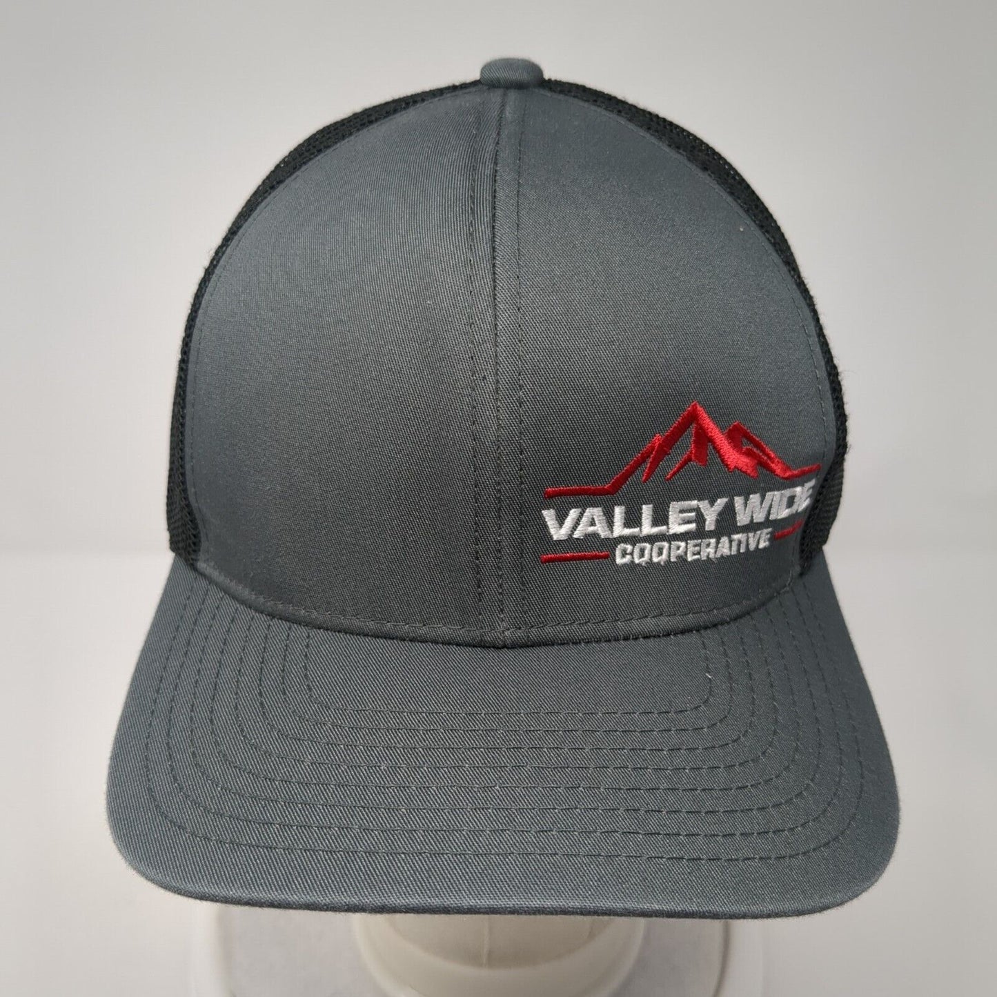 Valley Wide Cooperative Trucker Hat Gray OS Adjustable Mesh Pacific Headwear