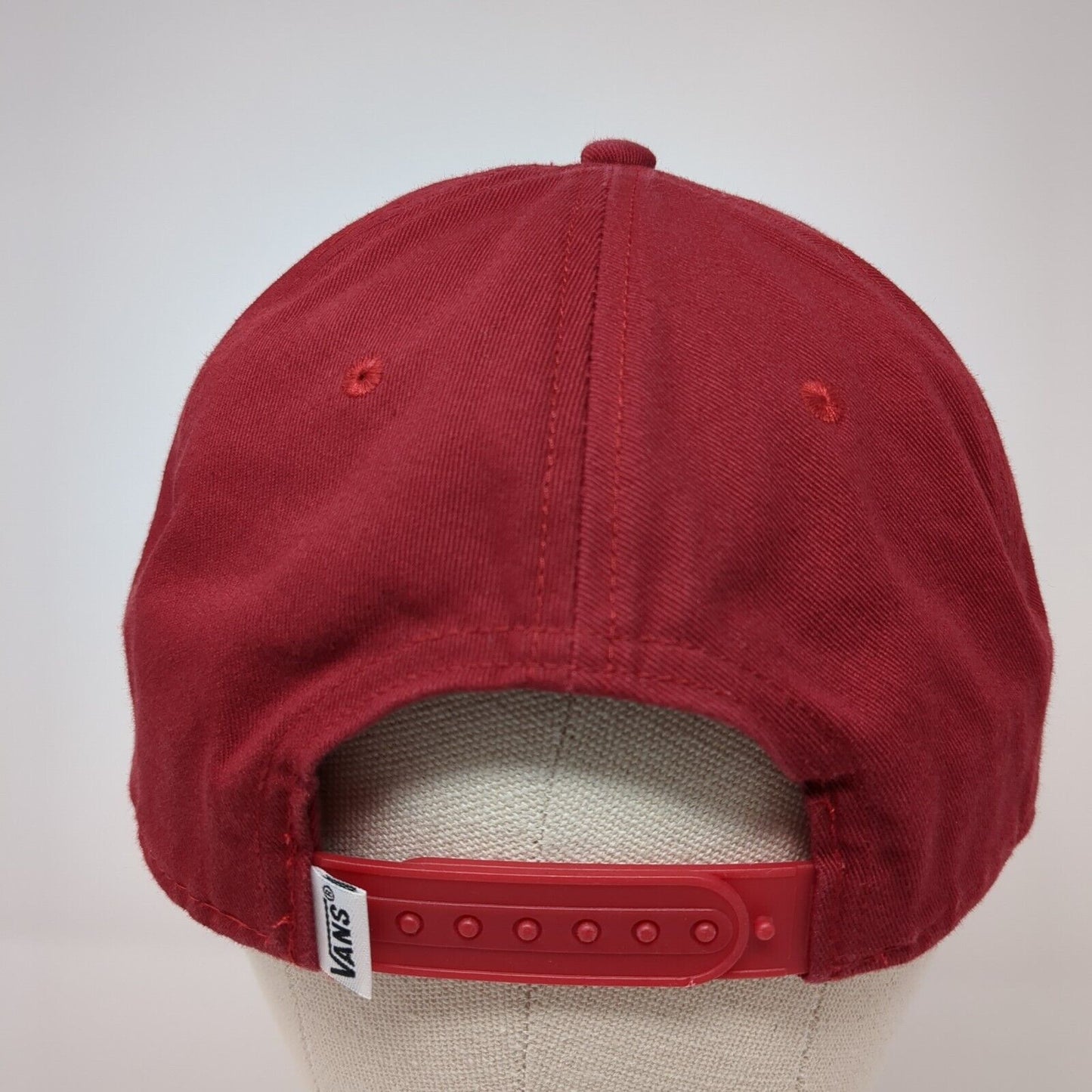Vans Off The Wall Since 1968 Snapback Hat Red One Size Adjustable Embroidered