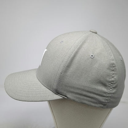 Hurley Baseball Cap Gray XL Flexfit Embroidered Logo Recycled Surf Hat