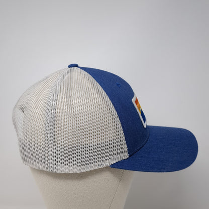 Idaho Patch Snapback Mesh Back Trucker Hat Blue Large Colorblock Outdoor