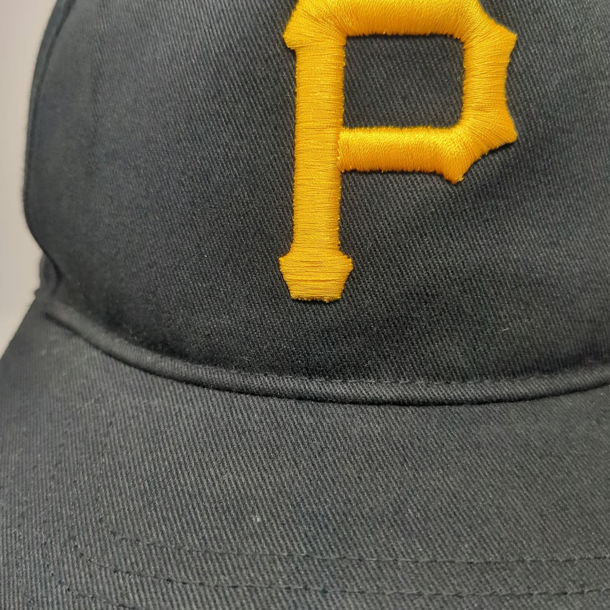 '47 Pittsburgh Pirates MLB Black OSFM 5 Panel Snapback Hat Cotton Gray Underbrim