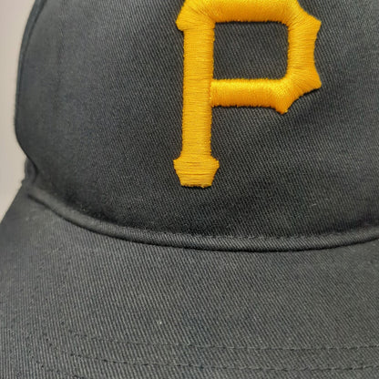 '47 Pittsburgh Pirates MLB Black OSFM 5 Panel Snapback Hat Cotton Gray Underbrim