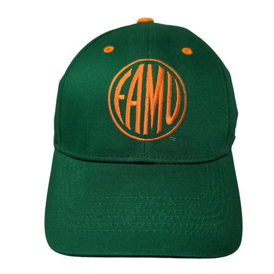 Captivating Headgear Men's Strapback Hat Green OSFA Embroidered FAMU Rattlers