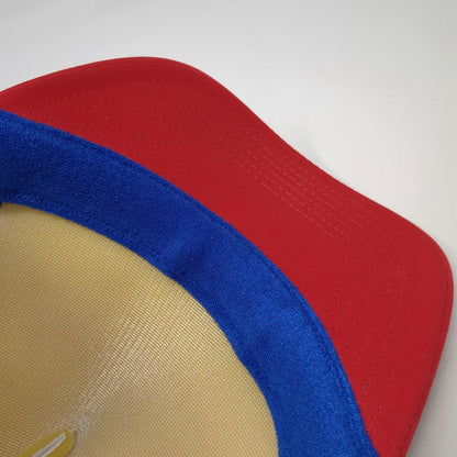 OTTO Trucker Hat White Blue Red One Size Hot Dog Graphic Foam Mesh Snapback