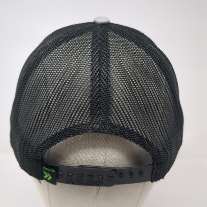 Get Moving Forward Logo Snapback Trucker Hat Gray One Size Colorblock