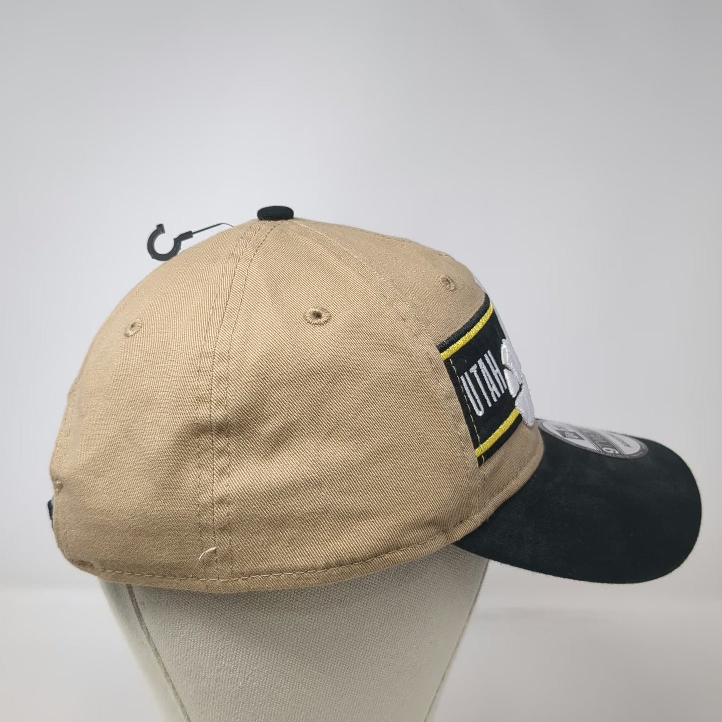 New Era Utah Jazz NBA Beige Black One Size 9TWENTY 2024 Draft Note Slideback Hat