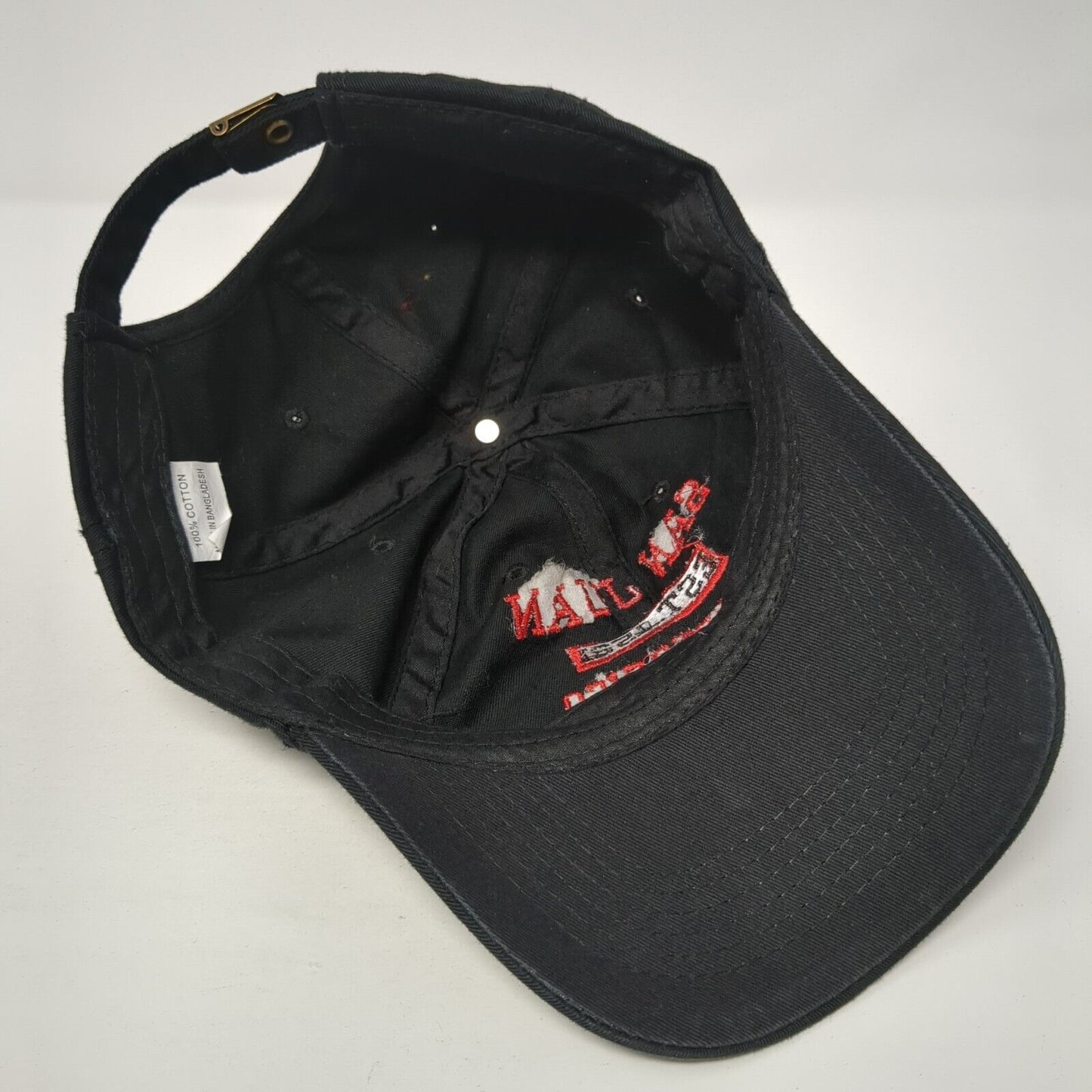 San Juan Puerto Rico Slideback Hat Black One Size Adjustable Embroidered