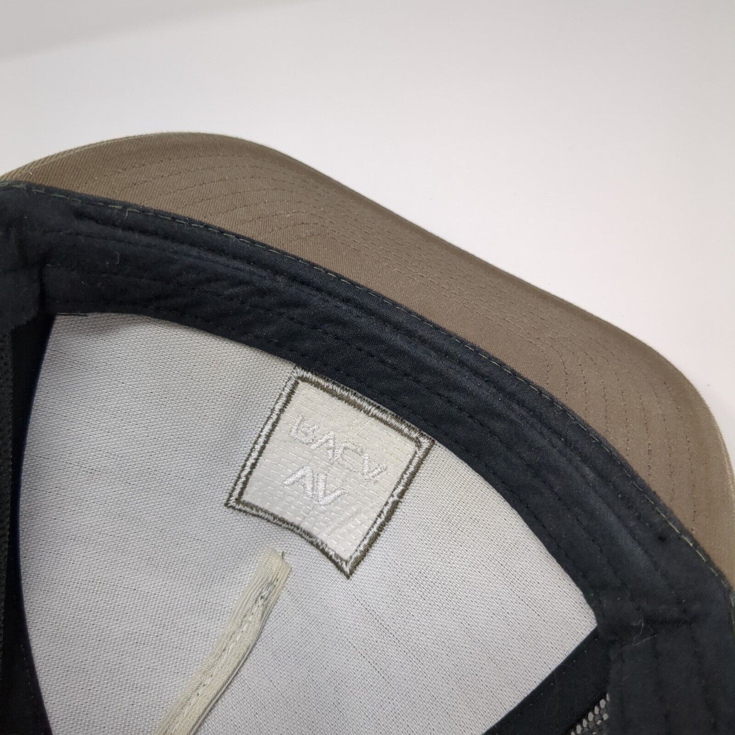 VA RVCA Snapback Trucker Hat Brown Boys One Size Mesh Back Colorblock