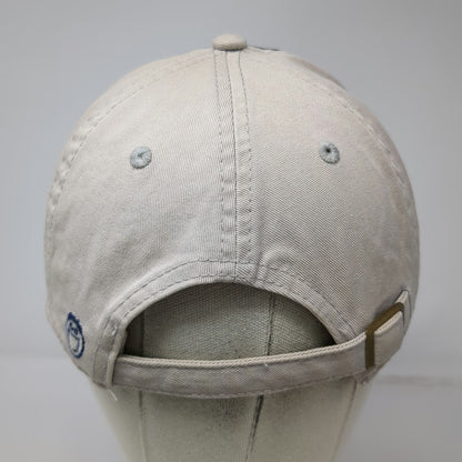 Life is Good Baseball Cap Gray Beige One Size Slideback Frayed Patch Logo Hat