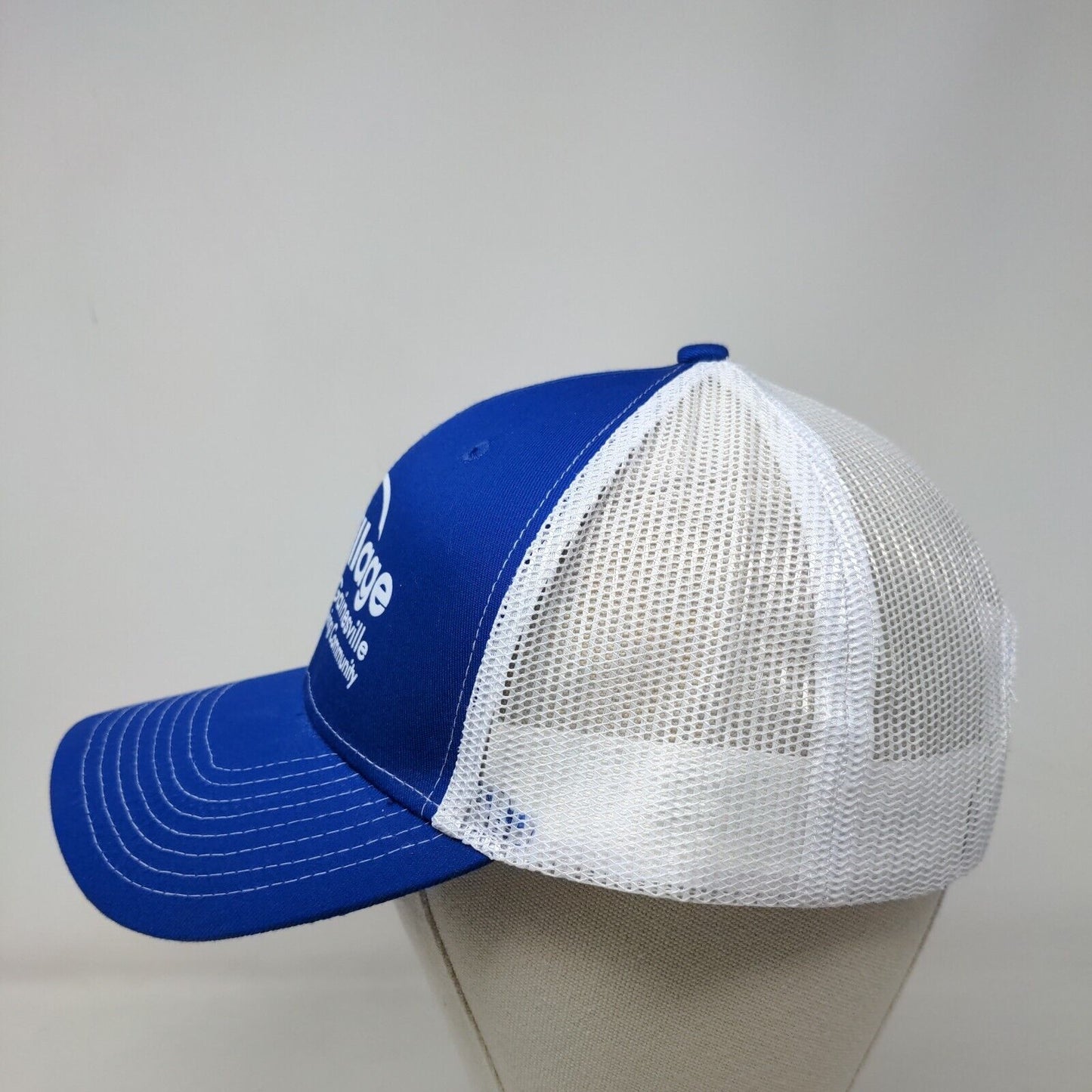The Village at Gainesville Snapback Mesh Back Trucker Hat Blue OSFA