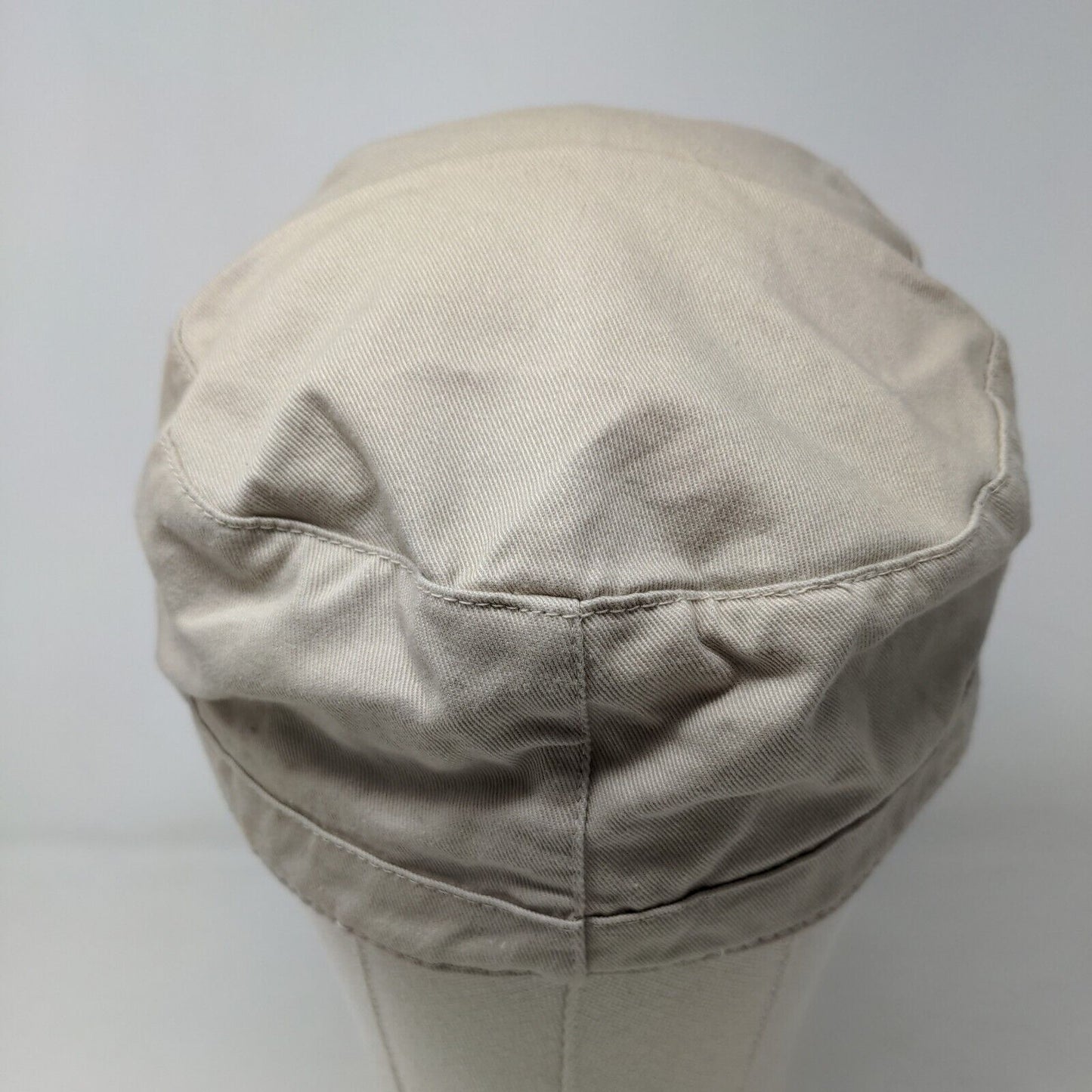 Newhattan Women's Cadet Cap Hat Tan Size XL Blank 100% Cotton