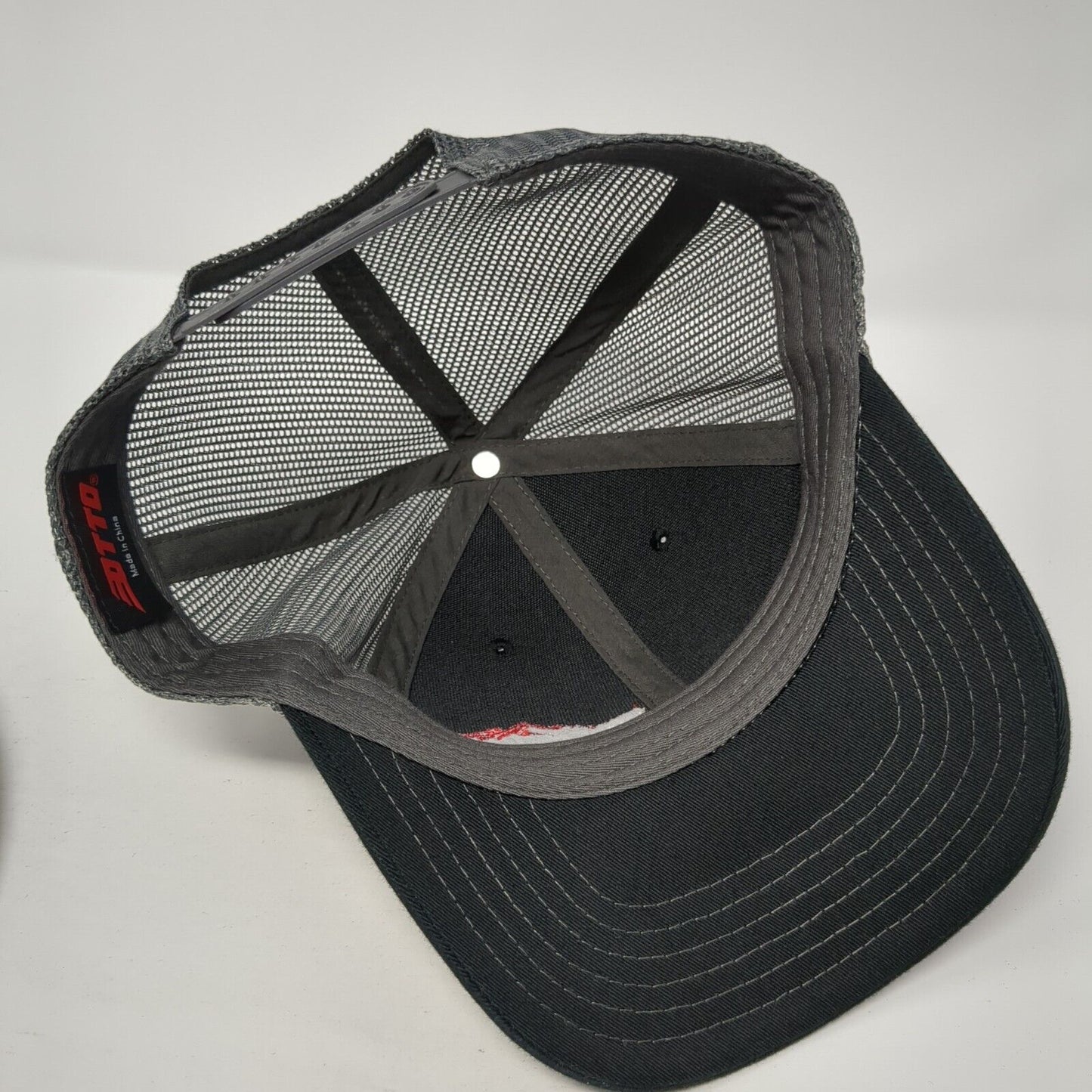 Valleywide Cooperative Snapback Trucker Hat Black OS Adjustable Mesh Back Otto