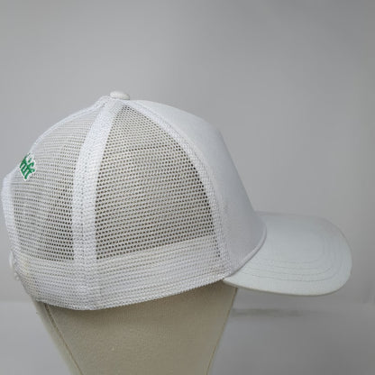 Spindrift Trucker Hat White One Size Mesh Back Snapback Recycled Polyester