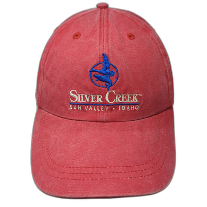 Ouray Baseball Cap Red One Size Sun Valley Idaho Silver Creek Adjustable Hat