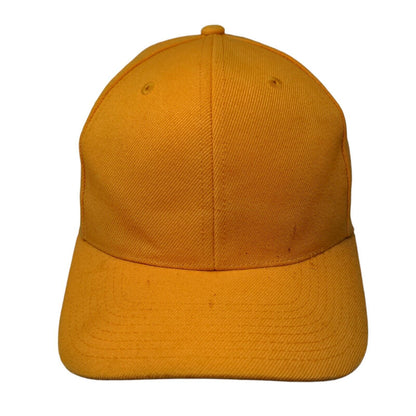 Infinity Trading Fitted Hat Yellow Size 7 Solid 6 Panel Vent Holes Blank