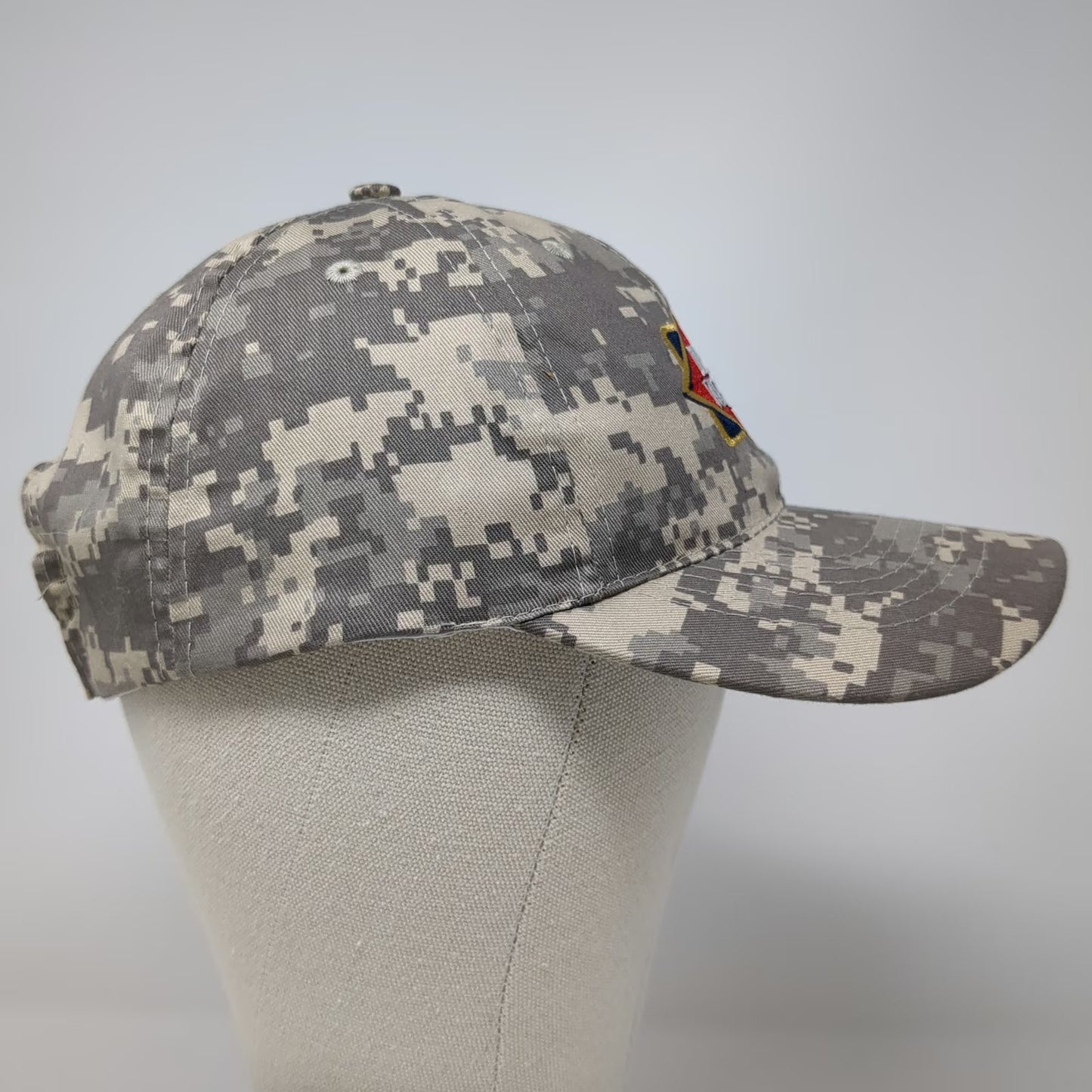 Apollo Dietz & Watson Digital Camo Hat Gray Baseball Cap OS USA Flag Embroidered