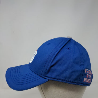 76ers Welcome To The Moment Slideback Hat Blue One Size Embroidered