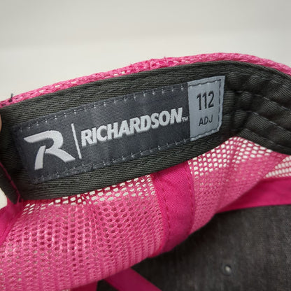 Richardson Trucker Hat Gray Pink One Size Sockeye Brewing Salmon Mesh Snapback
