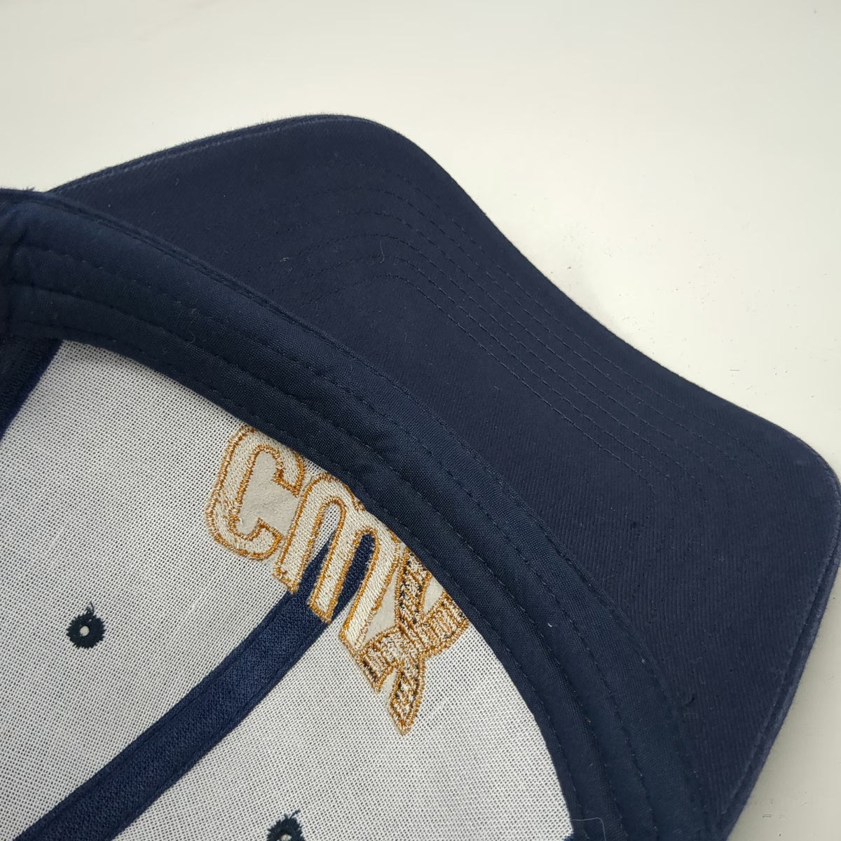 K-Products Trucker Hat Blue One Size CWX Embroidered Logo Snapback Mesh Cap
