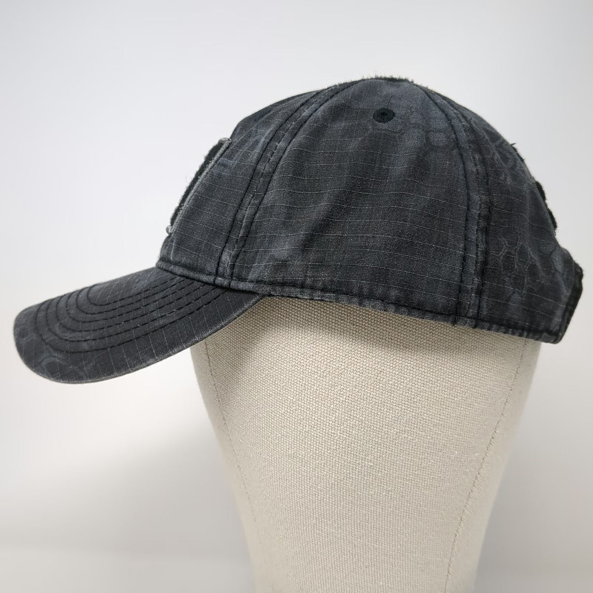 Kryptek Baseball Cap Gray One Size Typhon Camo Spartan Patch Strapback Hat