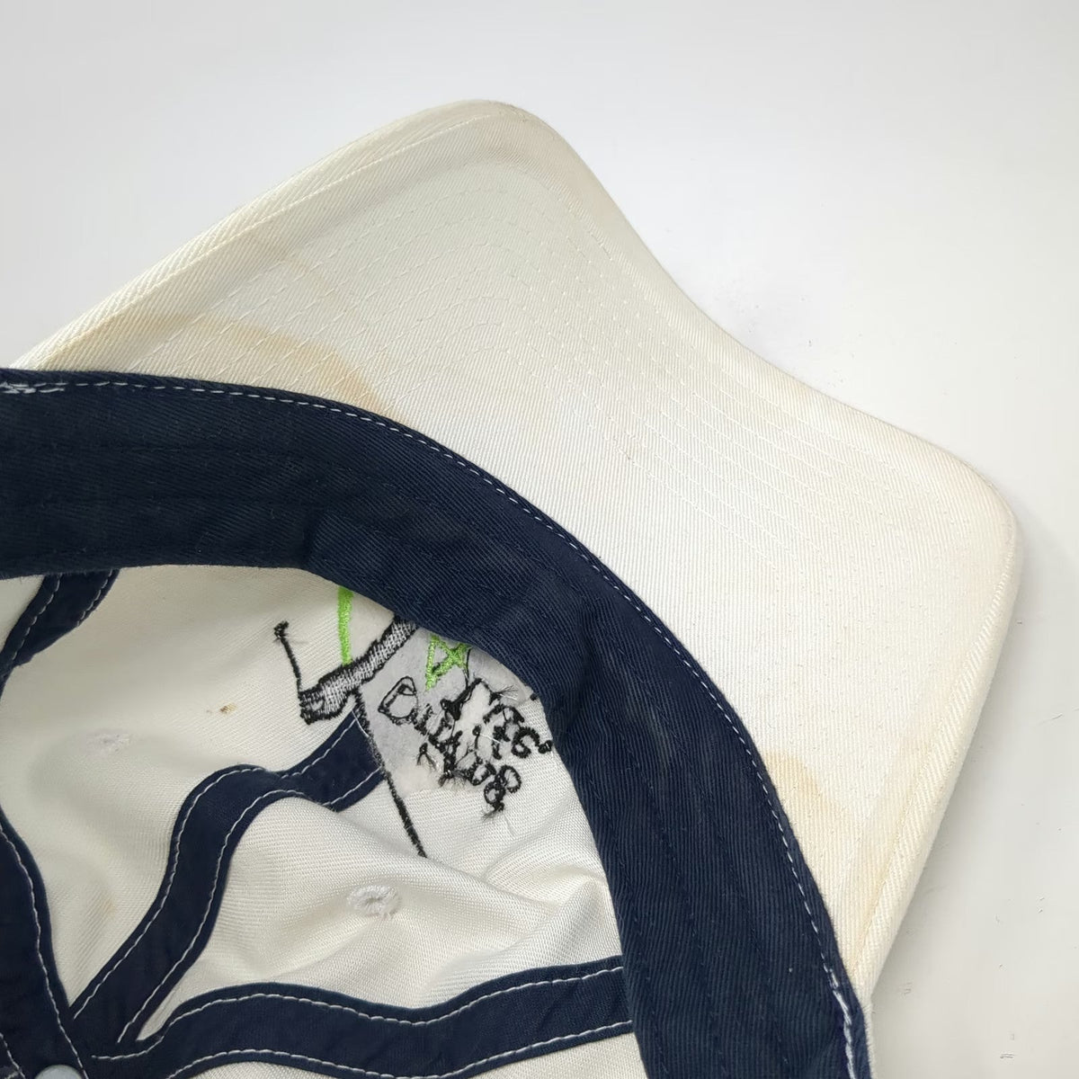 Back Nine White Baseball Cap One Size Driving 4 Life ALS Charity Baker Hill Hat