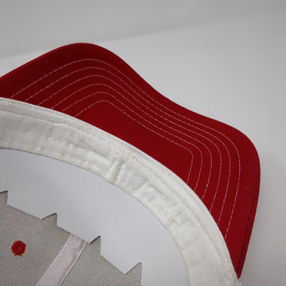 Wrb Wild Ride Brew Snapback Trucker Hat Red OS Adjustable Mesh Back Brewery