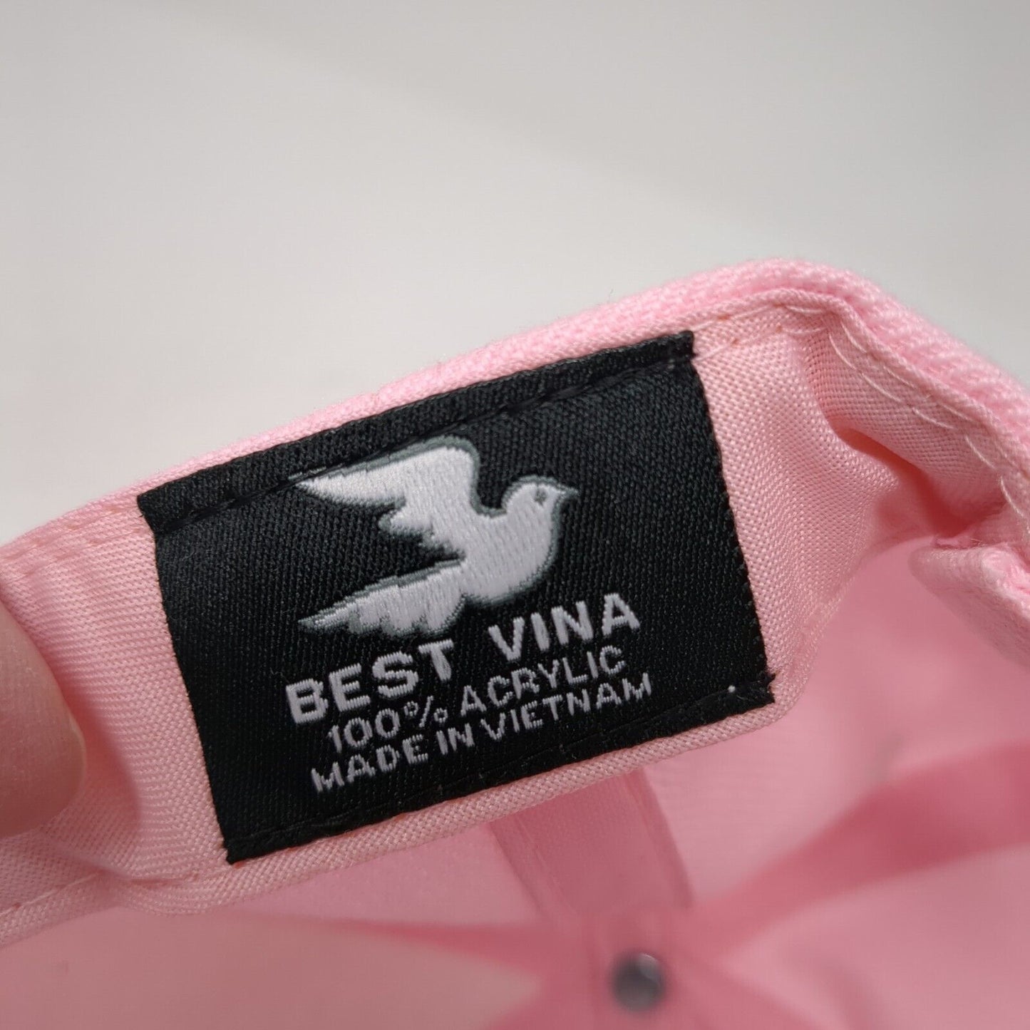 Las Vegas Nevada Strapback Hat Pink One Size Adjustable Embroidered Best Vina