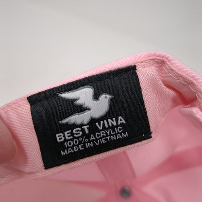 Las Vegas Nevada Strapback Hat Pink One Size Adjustable Embroidered Best Vina