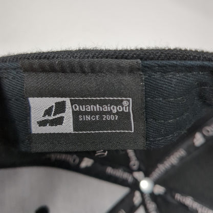 X Snapback Hat Black One Size Adjustable Embroidered 6 Panel Quanhaigou
