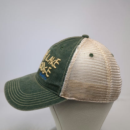 Legacy Trucker Hat Green One Size Redfish Lake Lodge Idaho Mesh Snapback