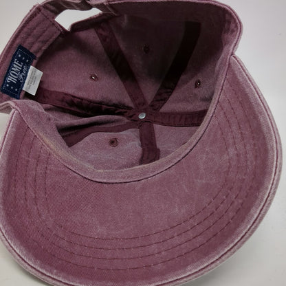 Home Free Kansas Baseball Cap Red One Size Retro Script Strapback Adjustable Hat