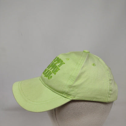 Happy Hippie Team Strapback Hat Green OSFA 52cm Adjustable Embroidered CTS Hats