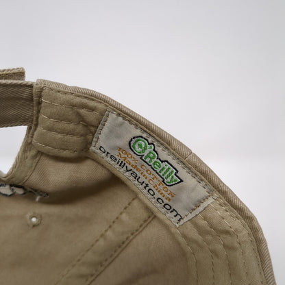 O'Reilly Auto Parts Strapback Hat Tan One Size Adjustable Embroidered Cotton