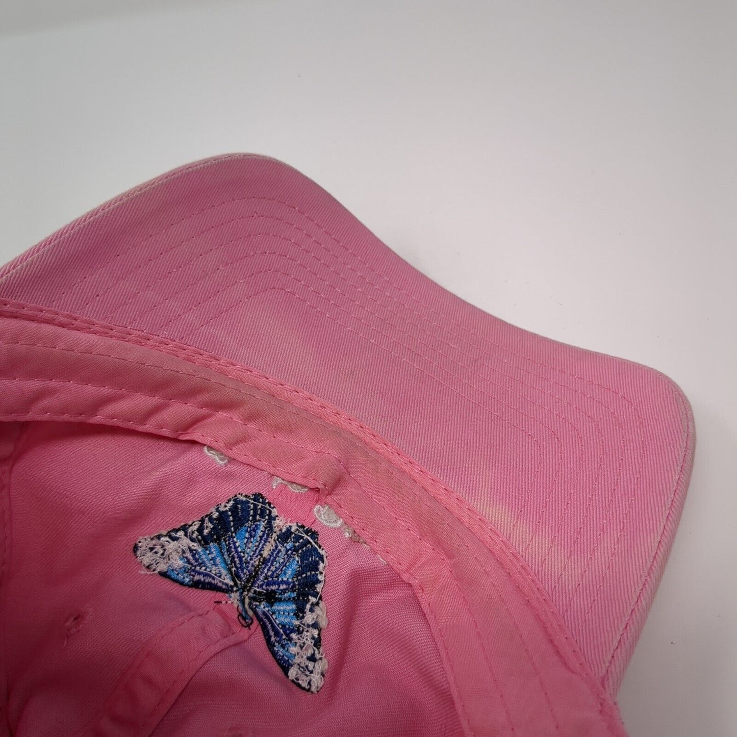 Blue Butterfly Costa Rica Slideback Hat Pink One Size Solid Adjustable
