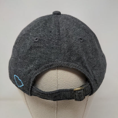 SC USA Slideback Hat Gray OSFM Adjustable Embroidered 6 Panel Home Free