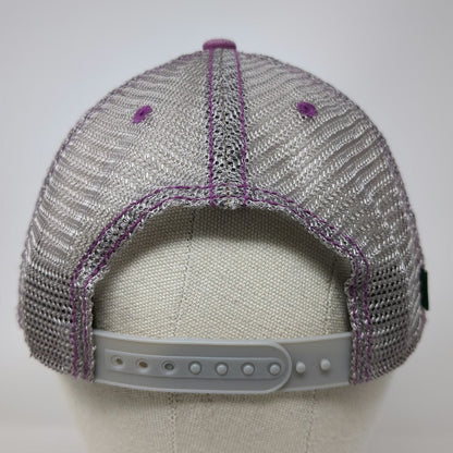 Legacy Trucker Hat Purple Gray Pink OSFM Mesh Snapback Bogus Basin Idaho Resort