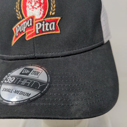Papa Pita Fitted Mesh Back Hat Black S/M Embroidered New Era 39Thirty