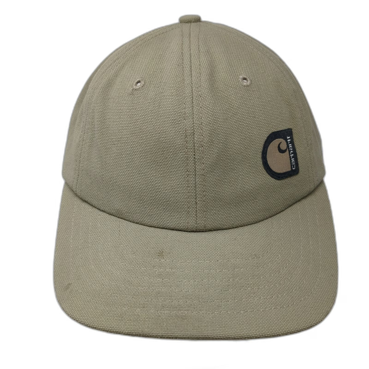Carhartt Baseball Cap Brown Canvas Logo Made USA Slideback Duck Hat Vintage