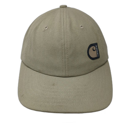 Carhartt Baseball Cap Brown Canvas Logo Made USA Slideback Duck Hat Vintage
