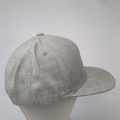 The Classics Yupoong Snapback Hat Gray One Size Adjustable 6 Panel Blank