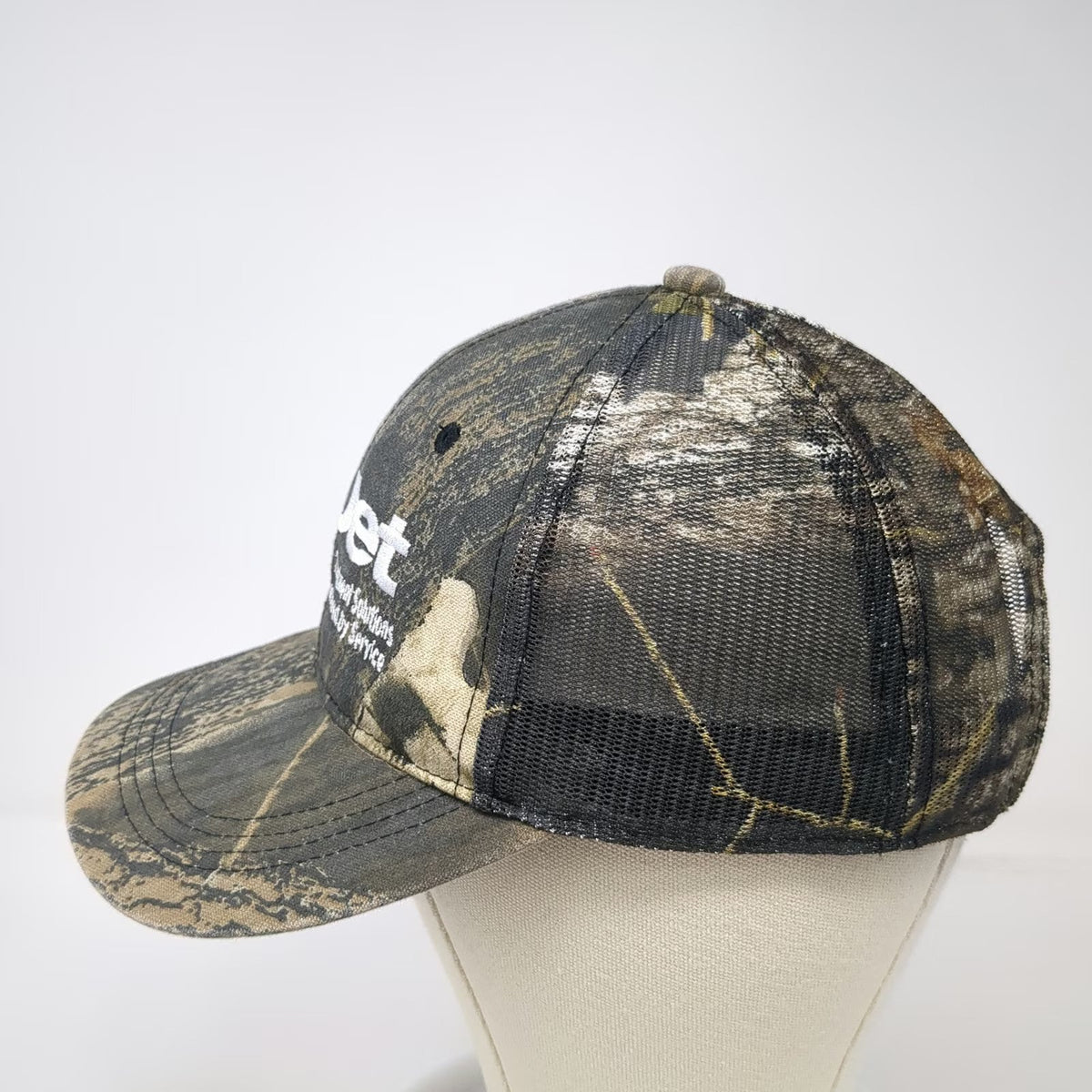 Outdoor Cap Baseball Cap Green One Size Camo Mesh Back Jet Wastewater Logo hat
