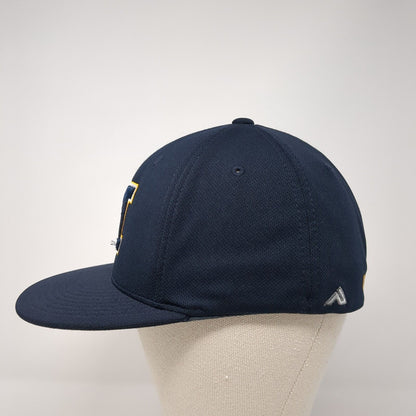 M Warriors Fitted Hat Blue S-M Embroidered Pacific Headwear 3FortyTwo