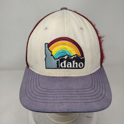 Idaho Rainbow Snapback Mesh Back Trucker Hat Multi OSFA Embroidered