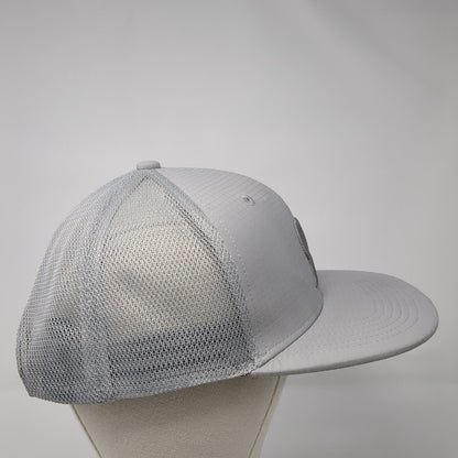 Saaka Snapback Trucker Hat Gray One Size Adjustable Embroidered Mesh Back